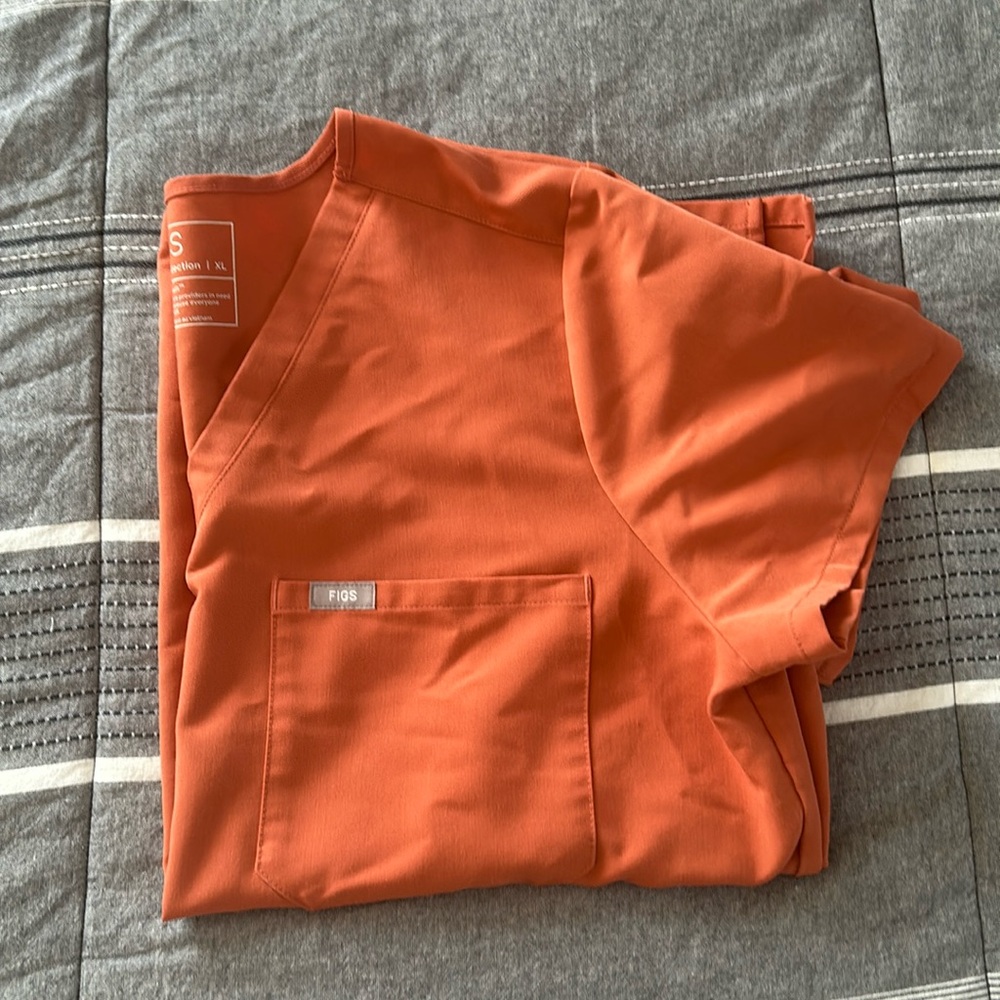 FIGS XL TERRACOTTA CATARINA SCUP TOP